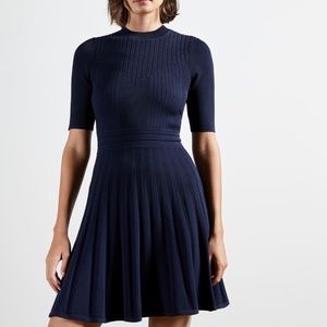 Ted Baker stitch detail skater dress (Brand New Without Tag)